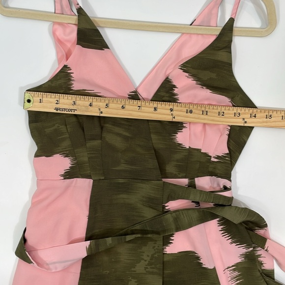 Anthropologie HUTCH Leah Pink and Green Printed Wrap Maxi Dress XXS EUC - Picture 8 of 14